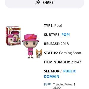 New in Box 2018 Queen Elizabeth II & Corgi Funko Pop Royals British 🇬🇧